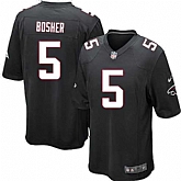Nike Men & Women & Youth Falcons #5 Bosher Black Team Color Game Jersey,baseball caps,new era cap wholesale,wholesale hats